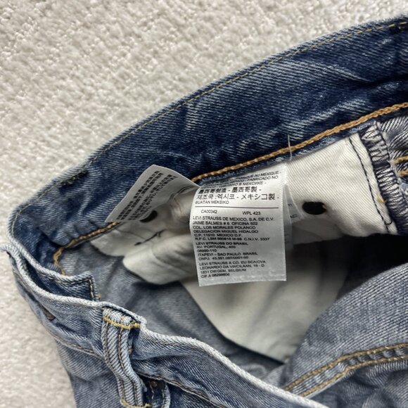 Y2K Grunge Distressed Levi's Size 30 x 32 511 Blue Jeans Faded Punk - Picture 15 of 15